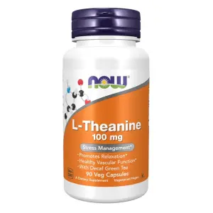 L-Theanine 100mg – NOW Foods – 90 Veg Capsules