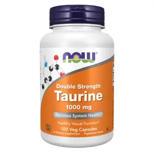 Taurine Double Strength 1000mg – NOW Foods – 100 Veg Capsules