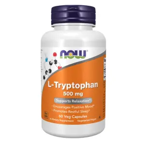 L-Tryptophan 500mg – NOW Foods – 60 Veg Capsules