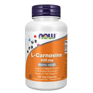 L-Carnosine 500 mg – NOW Foods – 100 Veg Capsules