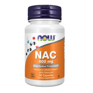 NAC 600 mg – NOW Foods – 30 Capsules
