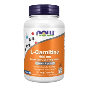 L-Carnitine 500 mg – NOW Foods – 90 Veg Capsules